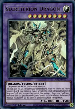 Secreterion Dragon - Ultra Rare 1st Edition DUAD-EN037 - NM - YuGiOh - Image 1