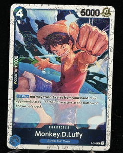 Monkey D Luffy Jolly Roger Foil P-055 Premium Booster The Best One Piece TCG - Image 1