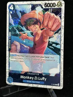 Monkey D Luffy Jolly Roger Foil P-055 Premium Booster The Best One Piece TCG - Image 2