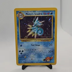 2000 Pokemon Promo - Misty's Seadra - Holo - Prerelease - NM - Image 2