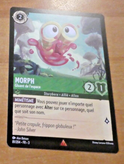 LORCANA CARD RARE GAME TCG DISNEY CHAPITRE 3 CARTE MORPH 81/204 FR NM - Image 1