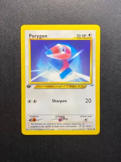 Porygon 78/105 1st Edition Neo Destiny Set - Pokemon Card - LP - Image 1