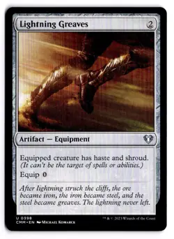 Lightning Greaves 398 U Commander Masters Near Mint - Image 1