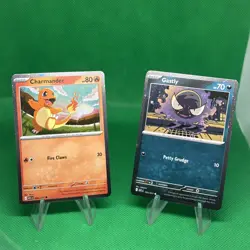 Pokemon TCG Charmander 020/217 & Gastly 123/217 Cosmo Holo Promo Ascended Heroes - Image 1