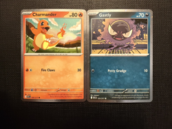 Pokemon TCG Charmander 020/217 & Gastly 123/217 Cosmo Holo Promo Ascended Heroes - Image 1