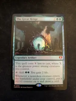 The Great Henge - FOIL NM Near Mint - CMM Commander Masters - MTG Magic - Image 1