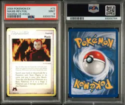Maxie 73 PSA 9 Reverse Holo - EX Team Magma vs Team Aqua Pokemon TCG 2004 - Mint - Image 3