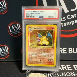 2000 POKEMON BASE SET 2 #4 CHARIZARD-HOLO PSA 5 - Image 1