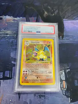 2000 POKEMON BASE SET 2 #4 CHARIZARD-HOLO PSA 5 - Image 1