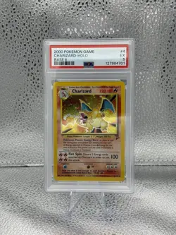 2000 POKEMON BASE SET 2 #4 CHARIZARD-HOLO PSA 5 - Image 1