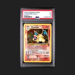 2000 POKEMON BASE SET 2 #4 CHARIZARD-HOLO PSA 5 - Image 3