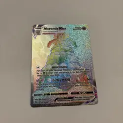 Pokemon Alcremie VMAX TCG Shining Fates Card 073/072 Rainbow Secret Rare NM - Image 1