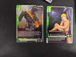 Gundam Card Mikazuki Augus ST05-101, Zaku 2, and Bernard Promo english lot - Image 3