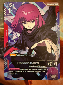Haman Karn Alternate Art Foil - GD02-091 - R+ NM - Gundam TCG Card Game - Image 1