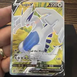 SWSH12: Silver Tempest #185/195 Lugia V (Full Art) Holo NM Pokemon Card - Image 1