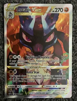 Lucario VSTAR SWSH291 Sword & Shield Promo Card Holo Near Mint Condition - Image 1