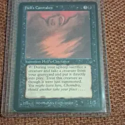 Magic: The Gathering Hell's Caretaker Creature Regular Black Legends 1994 Rare - Image 1