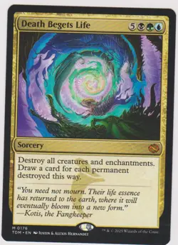 1X DEATH BEGETS LIFE MTG MAGIC N-MINT UNPLAYED TARKIR DRAGONSTORM MYTHIC - Image 1