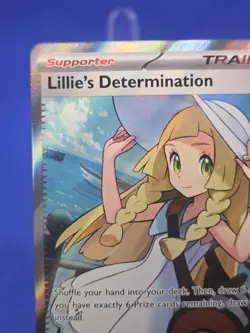 Pokemon Mega Evolution Lillie’s Determination 169/132 Full Art Trainer NM - Image 3