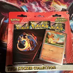 Pokemon Ascended Heroes Tech Sticker Collection Charmander New Sealed - Image 3