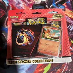 Pokemon Ascended Heroes Tech Sticker Collection Charmander New Sealed - Image 4