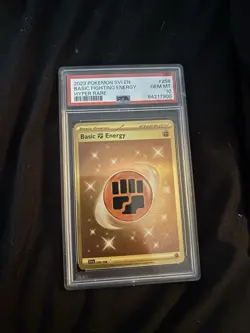Pokemon Basic Fighting Energy SV01 258/198 Hyper Rare Holo PSA 10 - Image 1