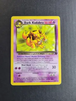 Dark Kadabra 39/82 Pokemon TCG Team Rocket Unlimited Regular Uncommon MP - Image 2