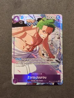 One Piece | Zoro-Juurou | ST18-004 | OP09 | Treasure Rare Alt Art (TR/SR) | NM - Image 1