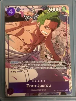 Zoro-Juurou Treasure Rare Character ST18-004 One Piece English Near Mint - Image 1
