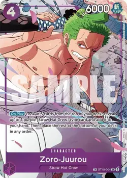 One Piece TCG: Zoro-Juurou ST18-004 OP09 English Treasure Rare - Mint/Near Mint - Image 3