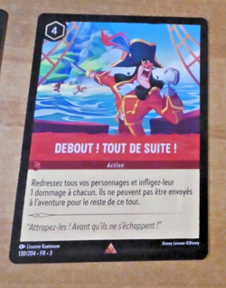 LORCANA CARD RARE GAME TCG DISNEY CHAPITRE 3 CARTE DEBOUT 130/204 FR MINT - Image 1