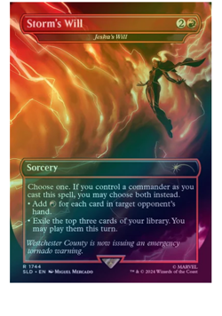 Storm's Will // Jeska's Will - Marvel's Storm Foil Secret Lair MTG - Image 1