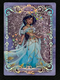 2025 Suplay Disney Princess Create Your World Flowing Sand Card Jasmine #1 - Image 1