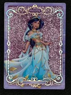 2025 Suplay Disney Princess Create Your World Flowing Sand Card Jasmine - Image 1