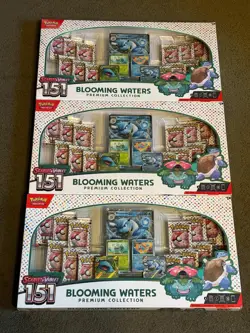 Pokemon Scarlet & Violet 151 Blooming Waters Premium Collection LOT OF 3 - NEW ✅ - Image 1