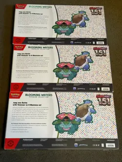 Pokemon Scarlet & Violet 151 Blooming Waters Premium Collection LOT OF 3 - NEW ✅ - Image 2