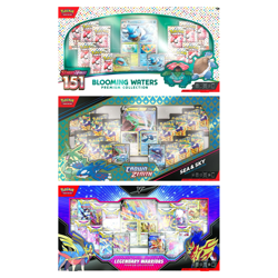 Pokemon 151 Blooming Waters Sea & Sky Legendary Warriors Premium Collection Set - Image 1