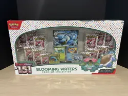 POKEMON SCARLET & VIOLET SV 151 BLOOMING WATERS PREMIUM COLLECTION BOX SEALED - Image 1