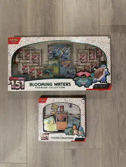 Pokemon 151 Blooming Waters Premium Collection & Poster Collection (15 Packs)! - Image 1