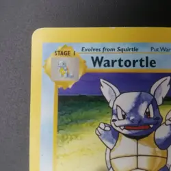WARTORTLE 42/102 - 3D 1st Edition SHADOWLESS - Base Set - WOTC POKEMON CARD - LP - Image 2