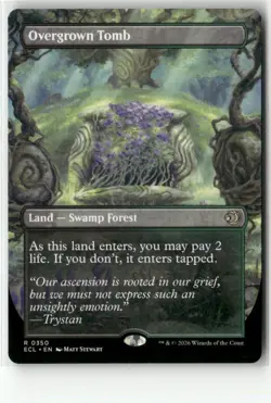 MTG Overgrown Tomb (Borderless) R Lorwyn Eclipsed 350 Regular NM - Image 1