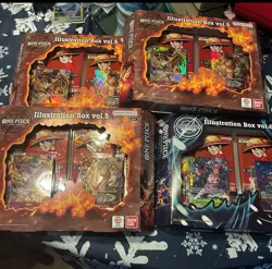 One Piece Card Game: Illustration Box Volume 5 And 6 Lot of 4 - Image 1