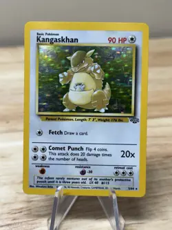 Kangaskhan 5/64 WOTC Jungle Set Holo Rare Pokemon Card LP - Image 1