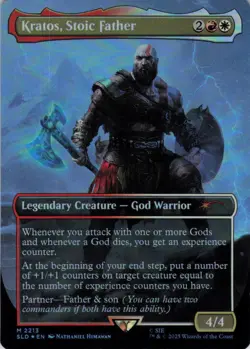 MTG Kratos, Stoic Father (2213) | NM Foil | Secret Lair God of War {SLD} - Image 2