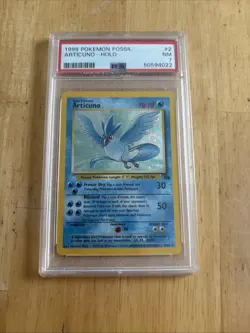 1999 Pokemon Fossil #2 Articuno-Holo PSA NM 7 - Image 1
