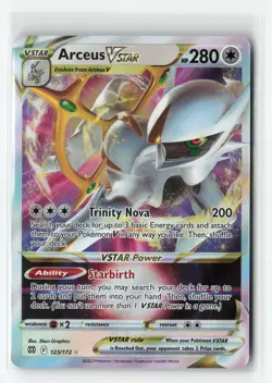 ARCEUS VSTAR 123/172 BRILLANT STARS POKEMON TCG NM - Image 1