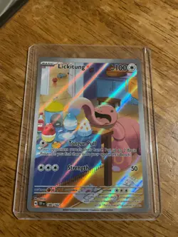 Lickitung 180/162 Temporal Forces Illustration Rare Full Art Pokemon TCG NM - Image 1