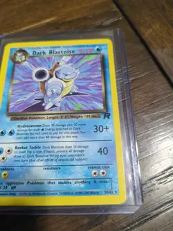 Dark Blastoise ⭐ 20/82 Non Holo Rare Team Rocket 2000 Pokemon - Image 2
