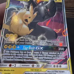 Pokemon Pikachu & Zekrom GX TAG TEAM Card 33/181 Team Up English - Image 5