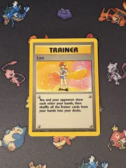 Pokemon Cards Lass 75/102 Rare Base Set UNLIMITED WOTC - (NM) - Image 1